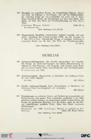 Mobiliar (Nr. 434-470)