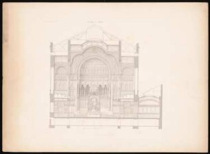 Neue Synagoge, Berlin: Querschnitt