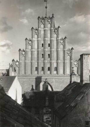 Riga. Johanniskirche. Außenansicht. Westgiebel