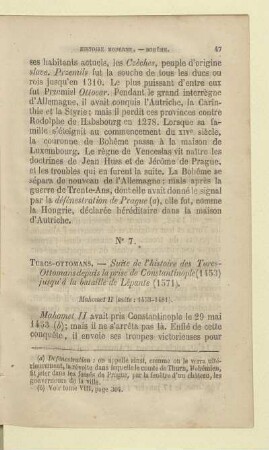 N° 7. Turcs-ottomans