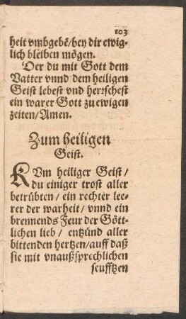 Zum heiligen Geist.