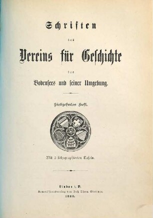 Schriften des Vereins für Geschichte des Bodensees und seiner Umgebung. 17. 1888