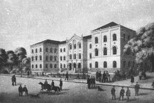 [Foto einer Graphik: Göttingen, Auditorium, erbaut 1865]