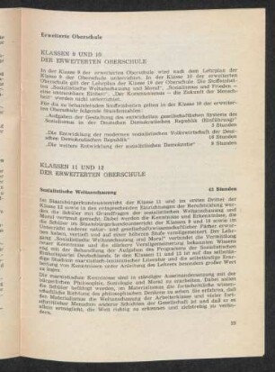 Klassen 9 und 10 der Erweiterten Oberschule