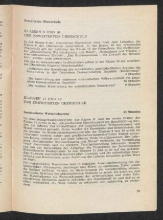 Klassen 9 und 10 der Erweiterten Oberschule