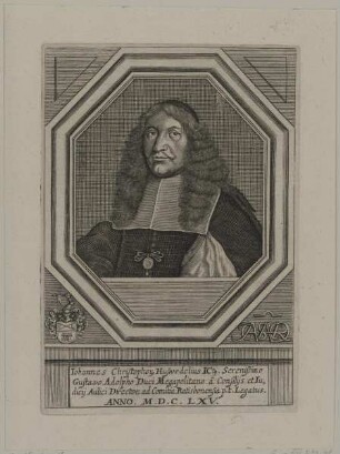 Bildnis des Iohannes Christophorus Huswedelius