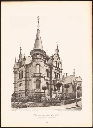 Villa Bibericher Straße, Wiesbaden: Ansicht (aus: Moderne Neubauten, 1.Jg., 1894, hrsg. W. Kick)