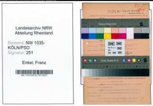 Entnazifizierung Franz Enkel , geb. 00.00.0000 (Aufseher)