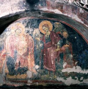 Trikala. Panagia tis Portas, Inneres, Nischenfresko