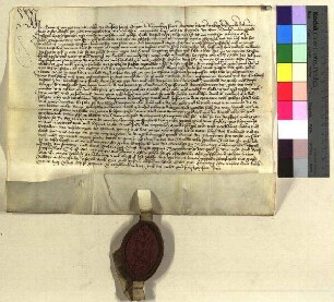 Georius, Abt des Egydien Klosters zu Nürnberg vidimiert eine Urkunde vom 30 Mai. 1438.