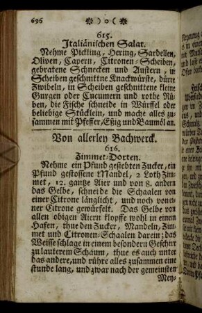 Von allerley Backwerck.