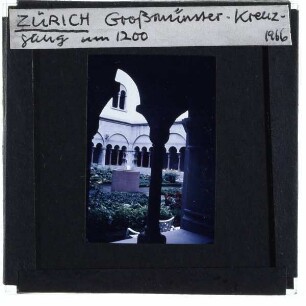 Zürich, Grossmünster : Kreuzgang