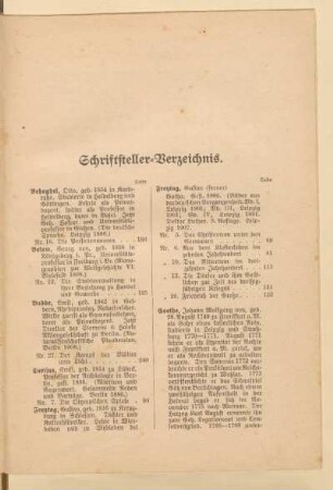 Schriftsteller-Verzeichnis