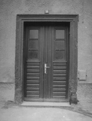 Bärenstein. Wohnhaus, Markt 10. Portal