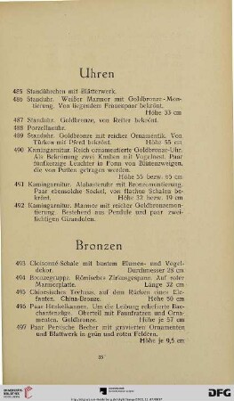 Uhren (Nr. 485-492)