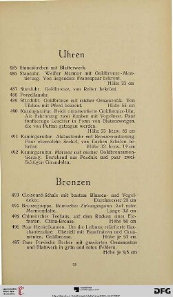 Uhren (Nr. 485-492)