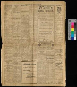 New-Yorker Staats-Zeitung, Jahrgang 68, No 47, 14 Seiten, 24. Februar 1902 - Willkommen! Bei hellstem Sonnenschein trifft Prinz Heinrich ein.