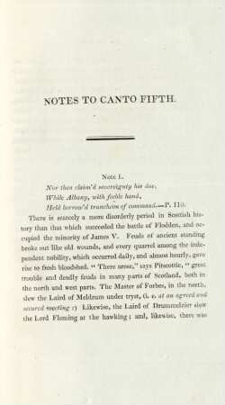 Notes to Canto Fifth