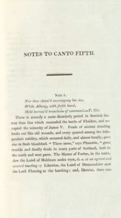Notes to Canto Fifth