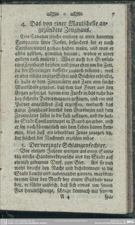 4. Das von einer Maulschelle angezündete Zeughaus