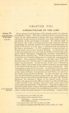 Chapter VIII. Administration of the land