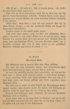 91. Kapitel. Ein ernstes Wort.