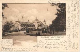 Leipzig: Palmengarten: Palmenhaus von Süden