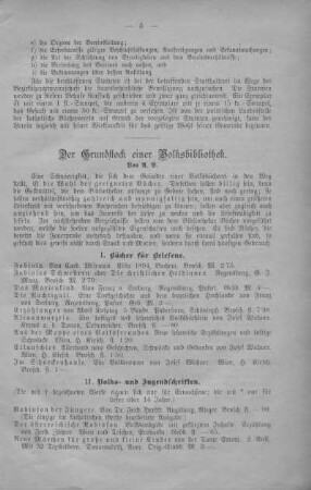 Der Grundstock einer Volksbibliothek.