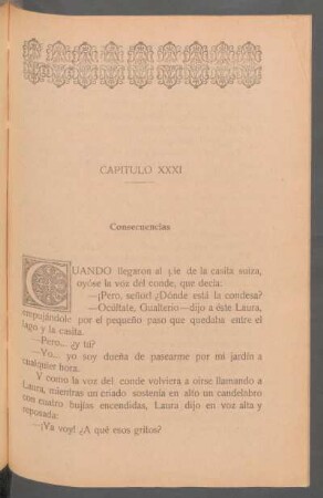 Capítulo XXXI - Consecuencias