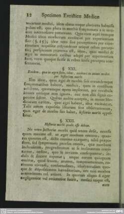 §. XXII. Historia morbi qualis esse debeat
