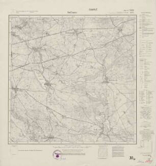 2859 (alte Nr.: 1412) Sellnow, Meßtischblatt (4cm - Karte)