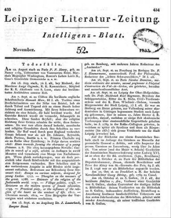 1833-11 : 52. Stück