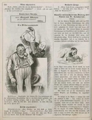 "Ein Milderungsgrund" "Populär-wissenschaftlicher Vortrag über Chemie von Dr. Sulphurius"