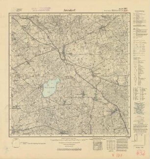 1987 (alte Nr.: 632) Arnsdorf, Meßtischblatt (4cm - Karte)