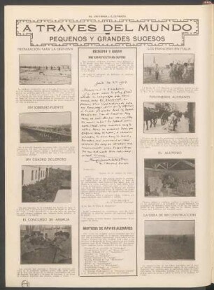 A través del mundo : Pequeños y grandes sucesos