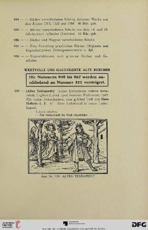 Wertvolle und illustrierte alte Bücher (Nr. 959-967)