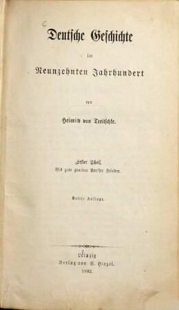 Deutsche Geschichte im neunzehnten Jahrhundert, 1. Bis zum zweiten Pariser Frieden