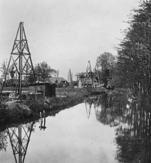 Pumplöcher an der Wietze : Technikgeschichte | Technologie | Erdölindustrie | Bohrfelder in Wietze | Deutsche Erdöl AG