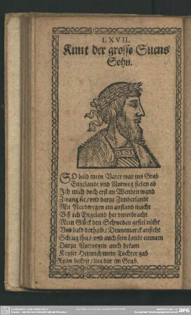 LXVII. Knut der grosse Suens Sohn
