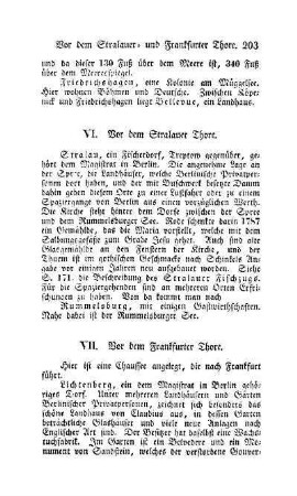 VI. Vor dem Stralauer Thore