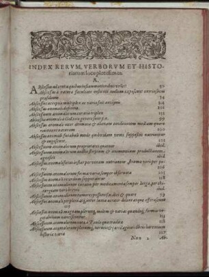 Index Rerum, Verborum Et Historiarum locupletissimus