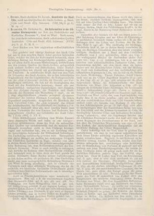 7-10 [Rezension] Drouven, G., Die Reformation in der Cölnischen Kirchenprovinz zur Zeit des Erzbischofes und Kurfürsten Hermann V., Graf zu Wied