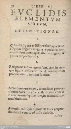 Liber VI.: ELEMENTUM SEXTUM.