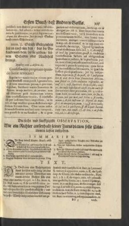 Die sechs und fünfftzigiste Observation.