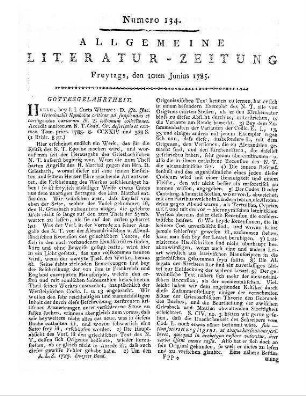 Griesbach, J. J.: Symbolae criticae ad supplendas et corrigendas variarum Novi Testamenti lectionum collectiones. T. 1. Accedit Multorum N. T. Codicvm Graecorvm Descriptio Et Examen. Halle: Curt 1785