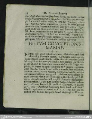 Festum Conceptionis Mariae