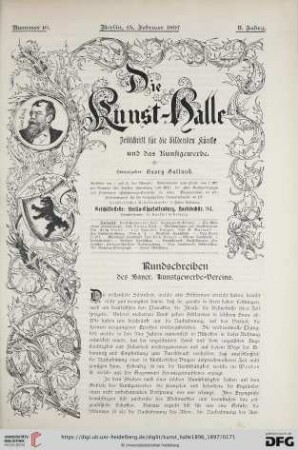 Rundschreiben des Bayer. Kunstgewerbe-Vereins