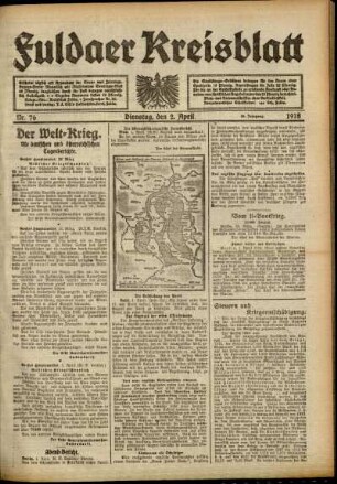 Ausgabe vom Dienstag, den 02. April 1918.