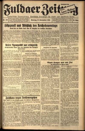 Ausgabe vom Montag, den 18. November 1935.