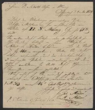 Brief an B. Schott's Söhne : 05.11.1829